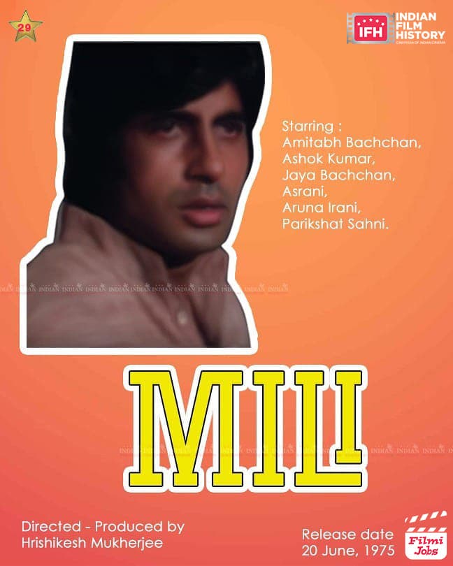 Mili 1975, Amitabh Bachchan, Jaya Bhaduri
