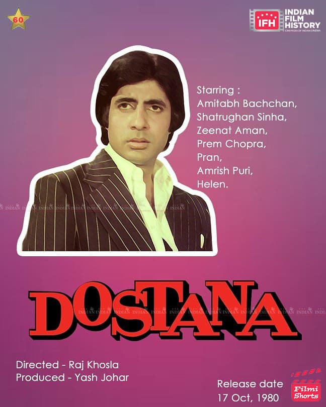 Dostana 1980, Amitabh Bachchan, Shatrughan Sinha, Zeenat Aman