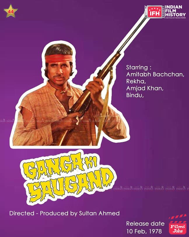 Ganga Ki Saugandh 1978, Amitabh Bachchan, Rekha