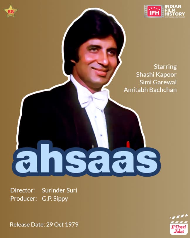 Ahsaas 1979, Amitabh Bachchan, Shashi Kapoor,  Simi Garewal