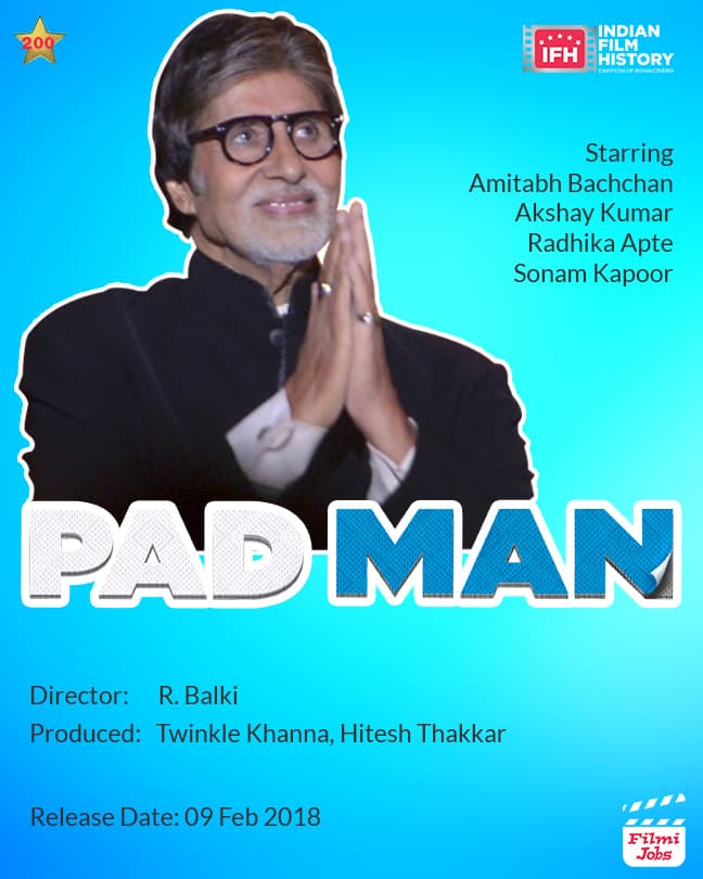 Padman 2018, Amitabh Bachchan, Akshay Kumar, Radhika Apte, Sonam Kapoor