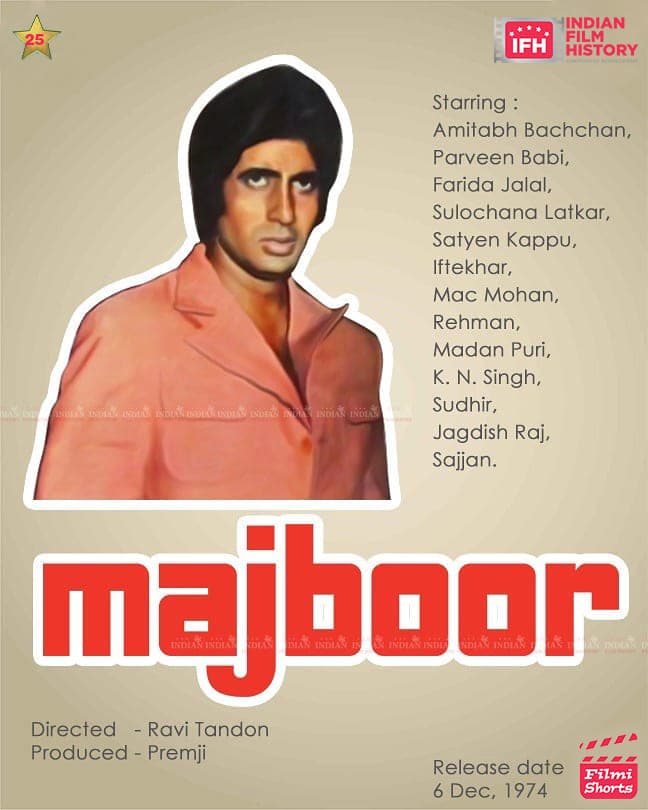Majboor 1974, Amitabh Bachchan, Parveen Babi 