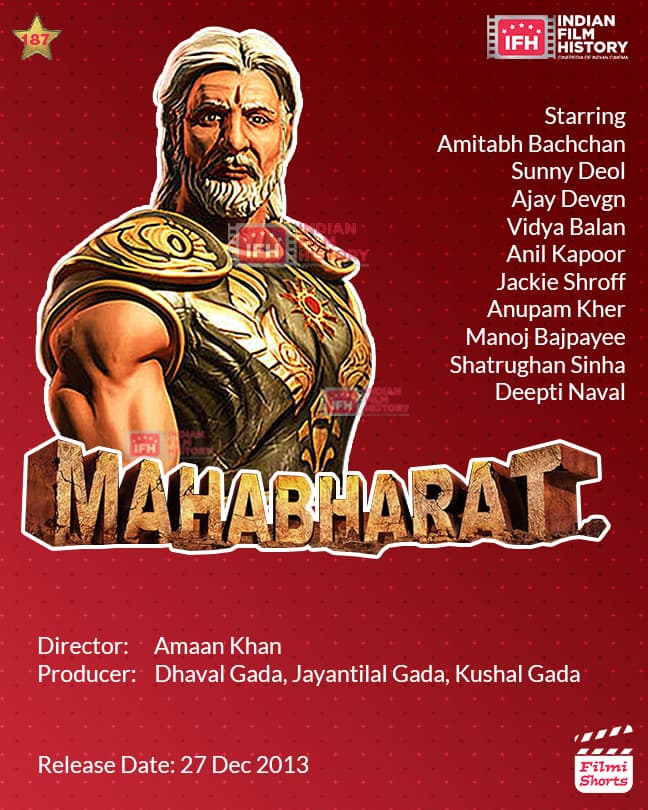 Mahabharat 2013, Amitabh Bachchan, Sunny Deol, Ajay Devgn, Vidya Balan, Anil Kapoor, Jackie Shroff, Anupam Kher, Manoj Bajpayee, Shatrughan Sinha, Deepti Naval