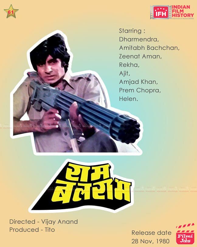 Ram Balram 1980, Amitabh Bachchan, Dharmendra, Zeenat Aman, Rekha