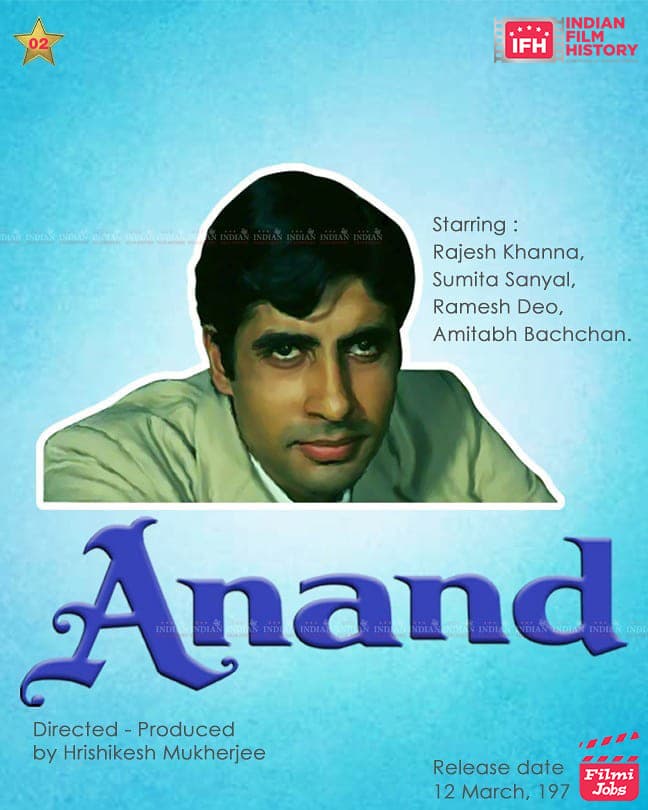 Anand 1971, Amitabh Bachchan, Rajesh Khanna, Sumita Sanyal