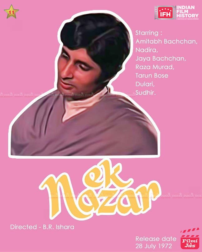 Ek Nazar 1972, Amitabh Bachchan, Jaya Bhaduri, Nadira