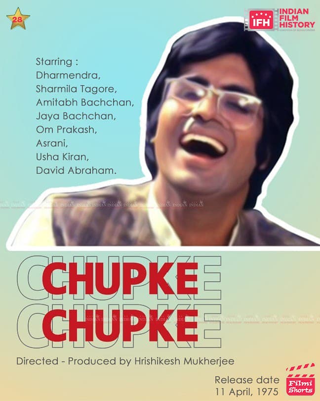Chupke Chupke 1975, Amitabh Bachchan, Dharmendra, Jaya Bachchan, Sharmila Tagore
