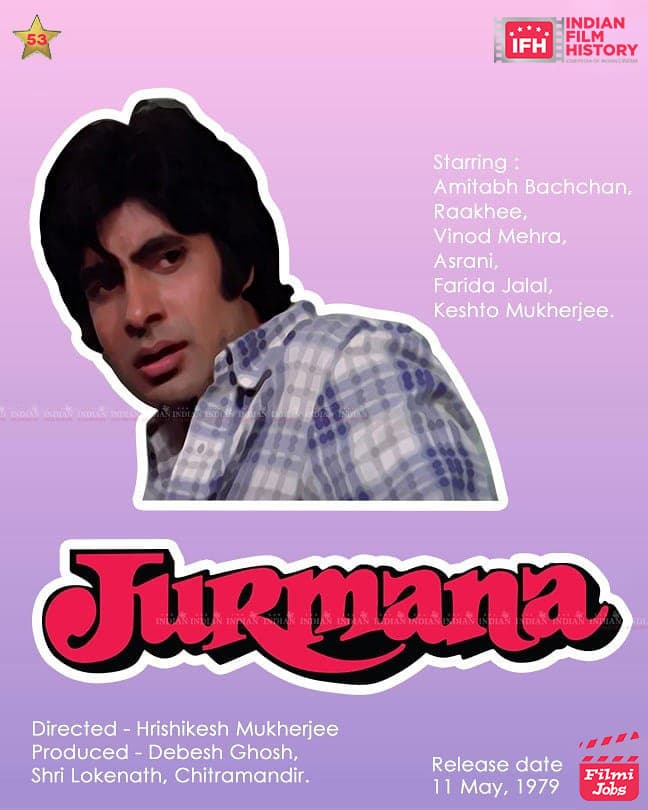 Jurmana 1979, Amitabh Bachchan, Vinod Mehran, Raakhee