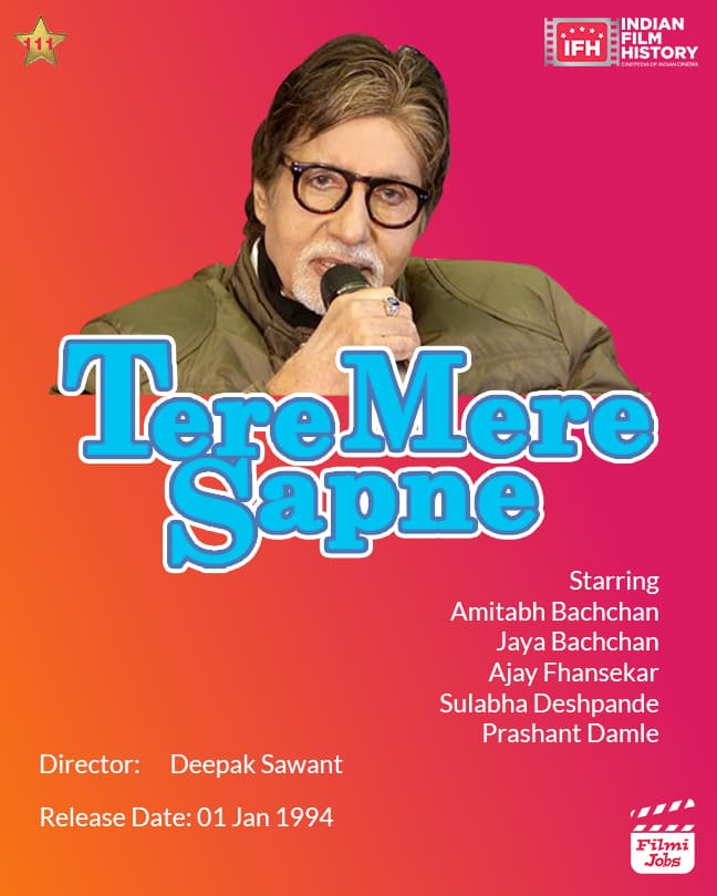 Tere Mere Sapne 1996,  Amitabh Bachchan, Chandrachur Singh, Arshad Warsi, Priya Gill, Simran
