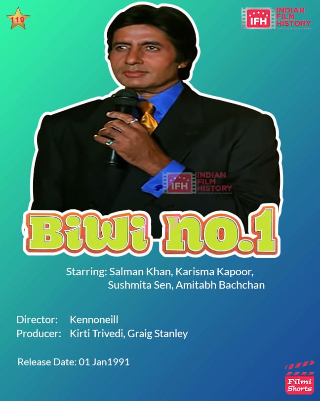 Biwi no. 1  1999, Amitabh Bachchan, Salman Khan, Karisma Kapoor, Sushmita Sen