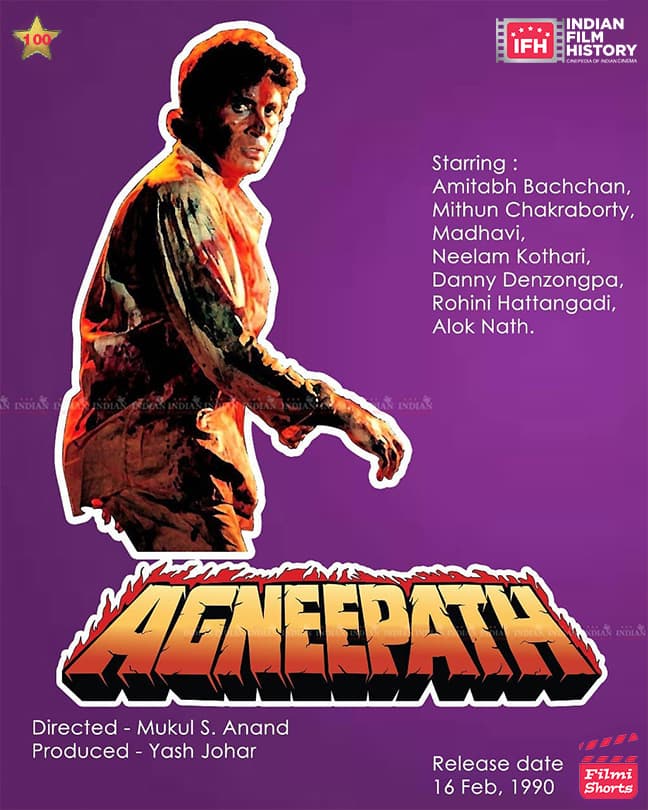 Agneepath 1990, Amitabh Bachchan, Mithun Chakraborty, Madhavi, Neelam Kothari