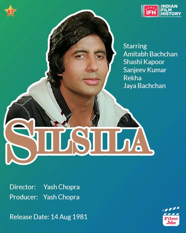 Silsila 1981, Amitabh Bachchan, Shashi Kapoor, Sanjeev Kumar, Rekha, Jaya Bachchan