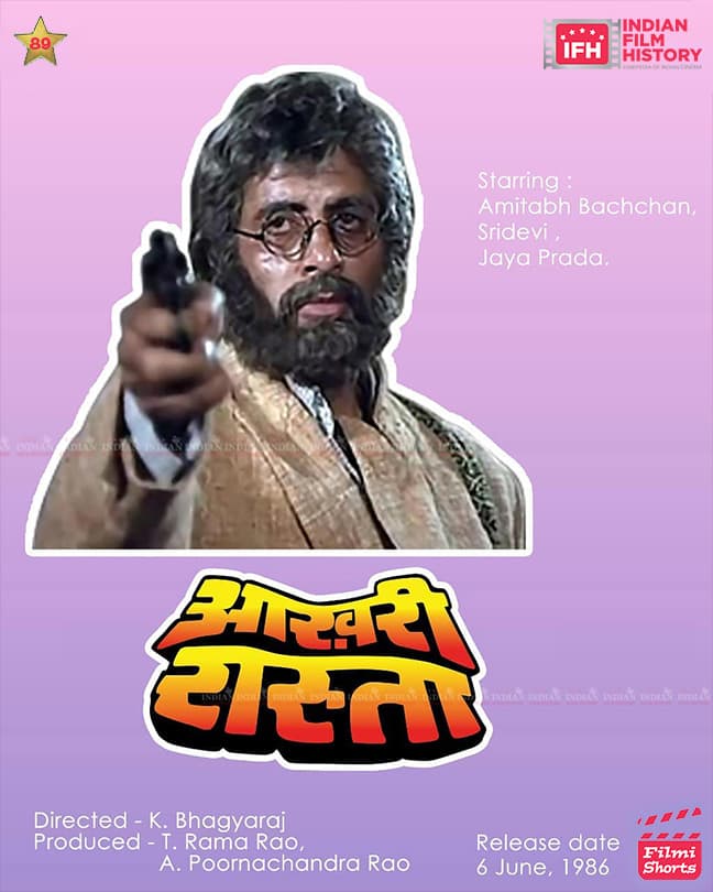 Aakhree Raasta 1986, Amitabh Bachchan, Jaya Prada, Sridevi