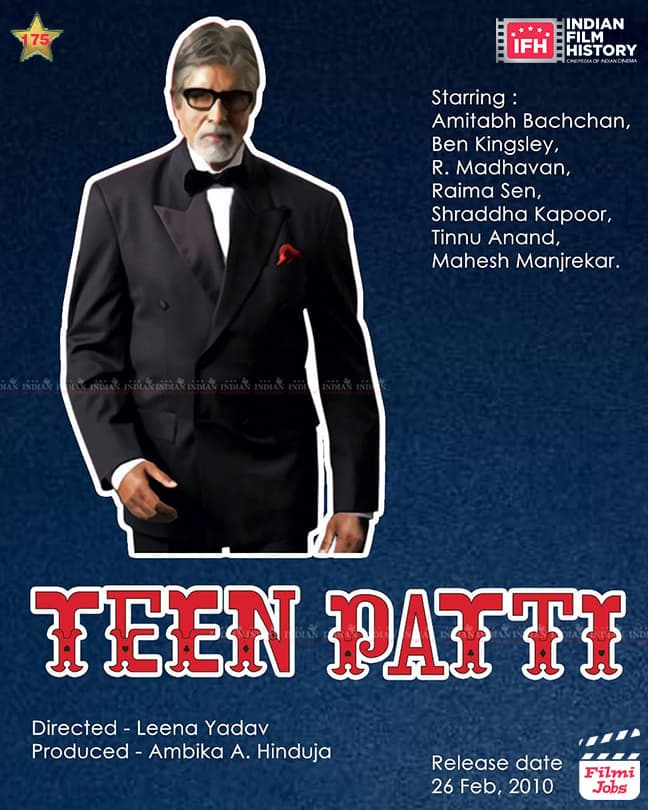 Teen Patti 2010, Amitabh Bachchan, R Madhavan, Raima Sen, Sharadha Kapoor
