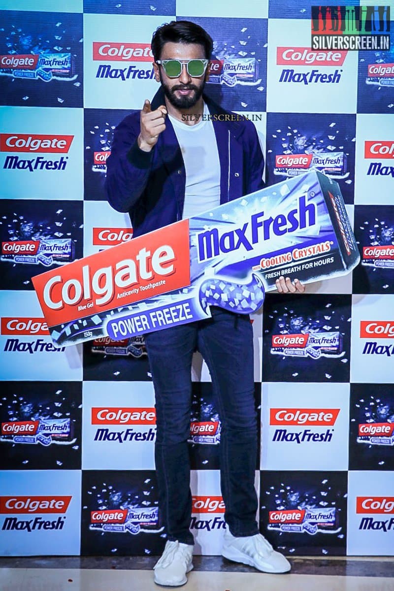 Ranveer Singh Launches Colgate Maxfresh Power Freeze Tvc