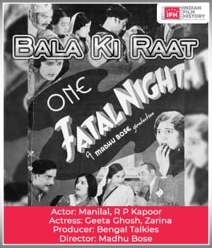 Bala Ki Raat (1936) poster
