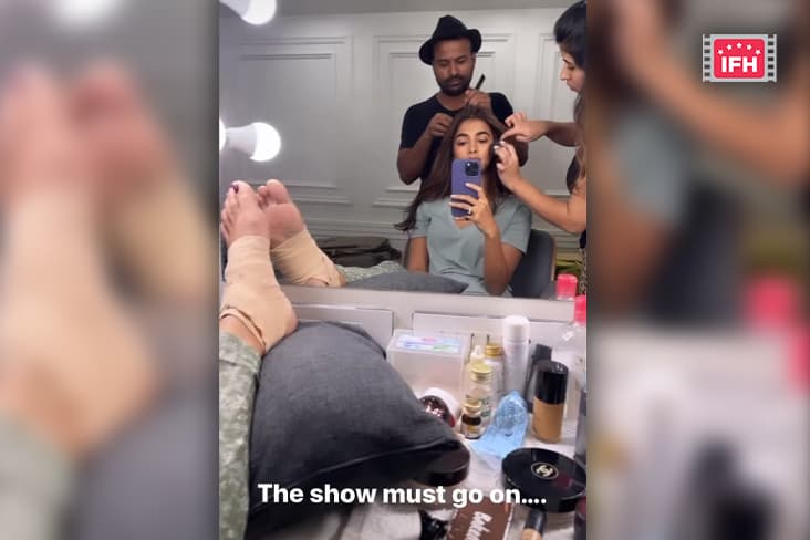 Pooja Hegde Is Back On Set, Says "Show Must Go On"