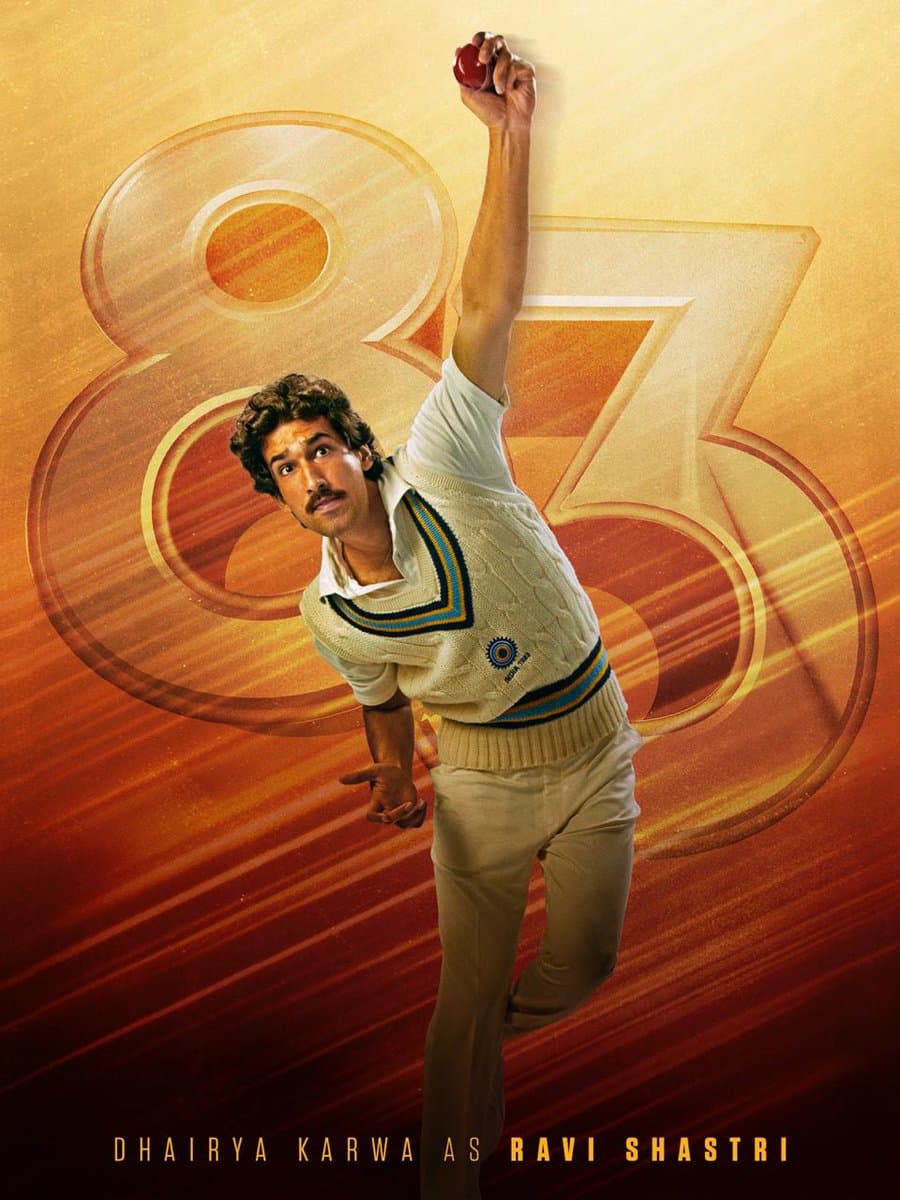Dhairya Karwa as Ravi Shastri 83 The Film