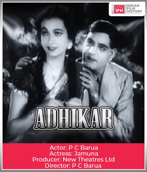 Adhikar (1938) poster