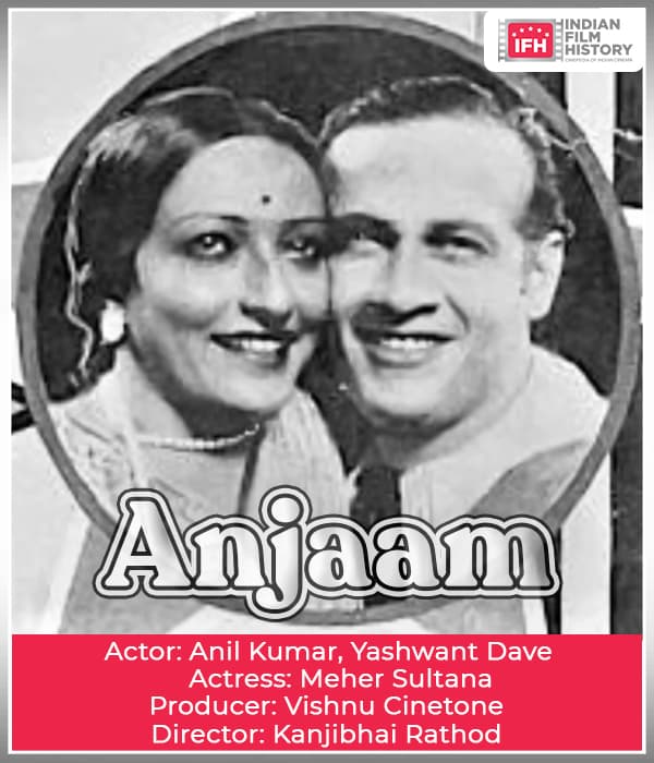 Anjaam (1940) poster