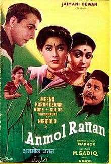 Anmol Rattan (1950) poster