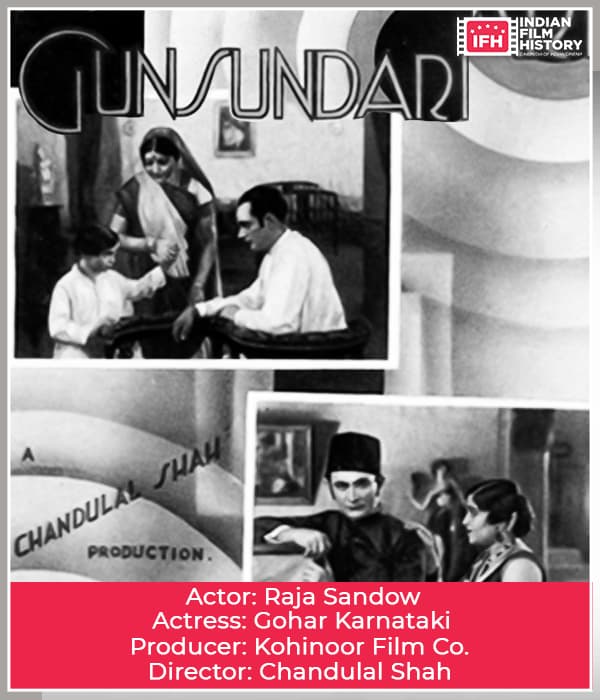 Gunsundari (1927) movie poster