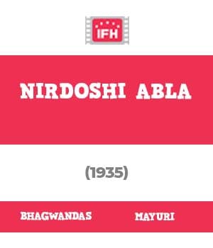 Nirdoshi Abla (1935) poster