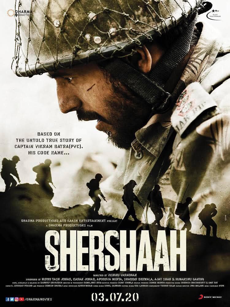 Shershaah 2020 1  Sidharth Malhotra, Kiara Advani
