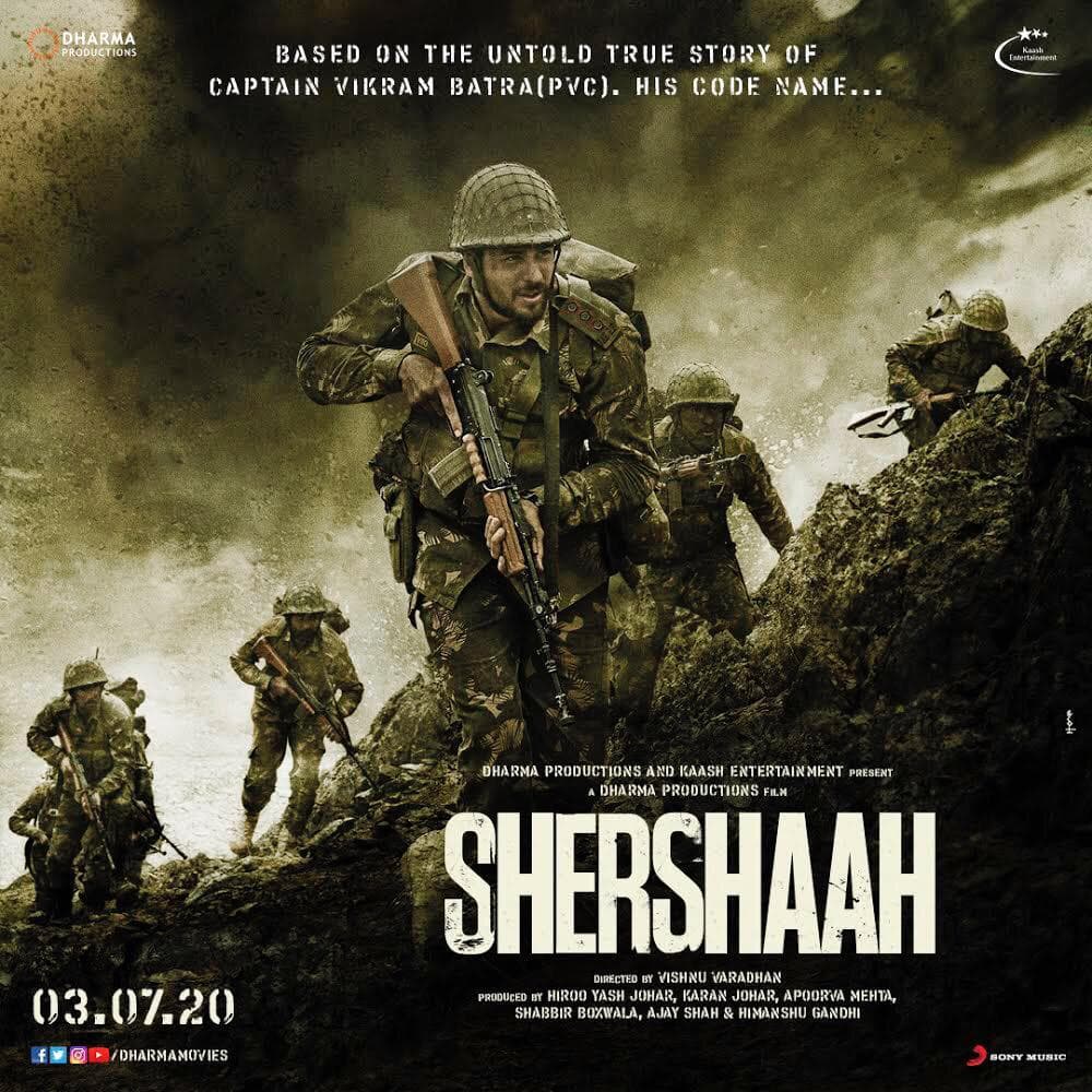 Shershaah 2020 1  Sidharth Malhotra, Kiara Advani