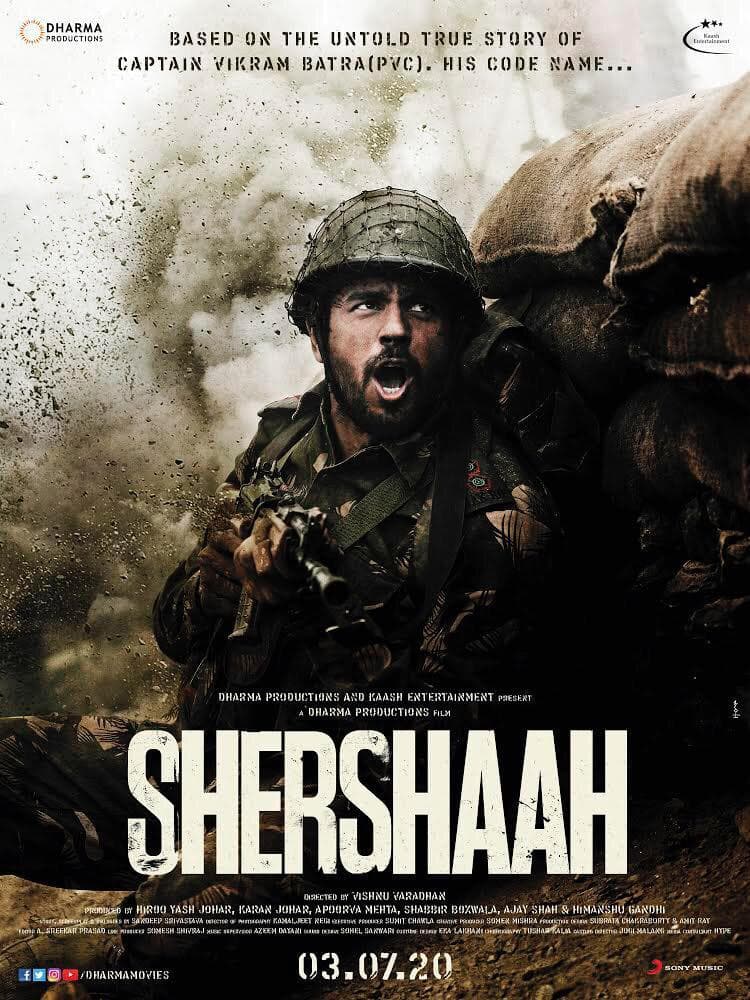 Shershaah 2020 1  Sidharth Malhotra, Kiara Advani