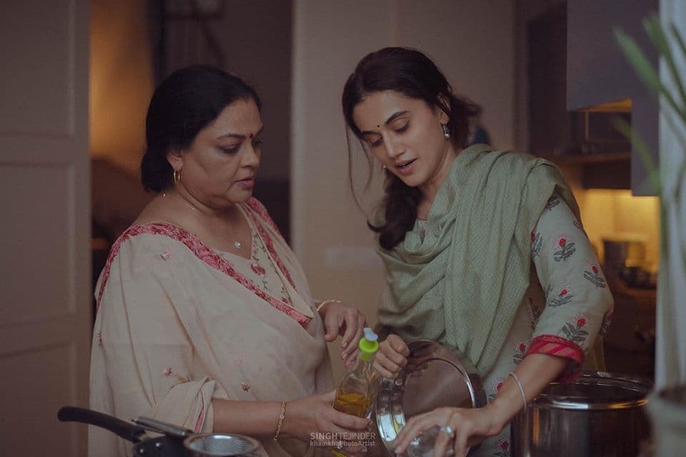 Tanvi Azmi And Taapsee Pannu In A Still From 'Thappad'