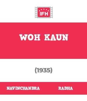 Woh Kaun (1935) poster