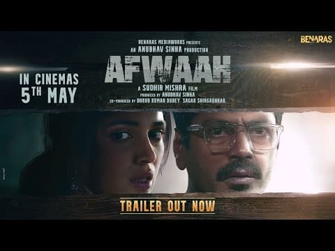 Filmmaker Sudhir Mishra's Upcoming Directorial Venture 'Afwaah' Starring Nawazuddin Siddiqui And Bhumi Pednekar Will Hit The Screens On 5th May. Trailer Out!