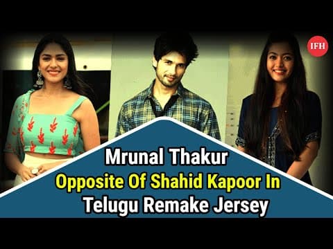 Will Mrunal Thakur Opposite Of Shahid Kapoor In Telugu Remake Jersey