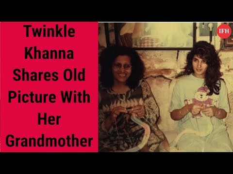 Twinkle Khanna shares old picture with her grandmother | IFH