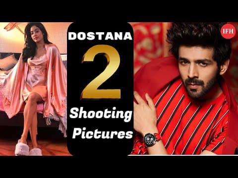 Kartik & Janhvi Shares Dostana 2 Shooting Pictures | IFH