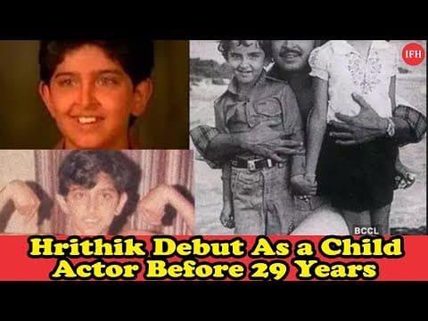 Hrithik Roshan Debut As A Child Actor Before 29 Years | Indian Film History