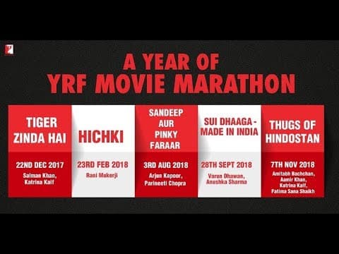 5 Films Back To Back By Yashraj Films