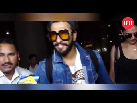 Ranveer Singh And Deepika Padukone Back After Honeymoon | Spotted At Mumbai Airport