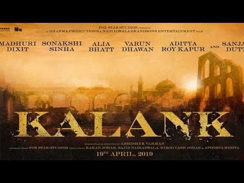 Kalank Official Teaser | Varun Dhawan | Ali Bhatt | Sanjay Dutt| Karan Johar