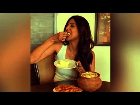 Shilpa Shetty Kudra Was Enjoying Nawabi Food