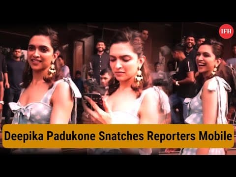 Deepika Padukone Snatches Reporters Mobile?