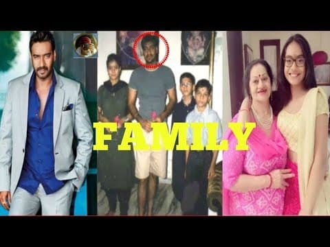 Ajay Devgan With Family | Children Photos And Unseen Moments | Indian Film History
