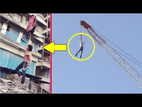 Tiger Shroff's Amazing Stunt On Crane |Indian Film History