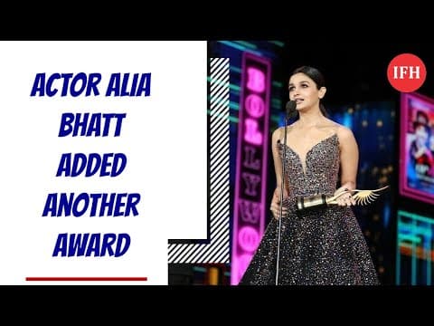 आलिया को मिला 'Raazi' के लिए Best Actress Award