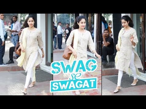 Jhanvi Kapoor का Desi Swag | Sridevi's Daughter New Look