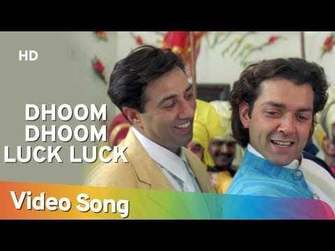 Dhoom Dhoom Luck Luck | Dillagi Songs | Sunny Deol | Bobby Deol | Sukhwinder Singh |Dance | IFH