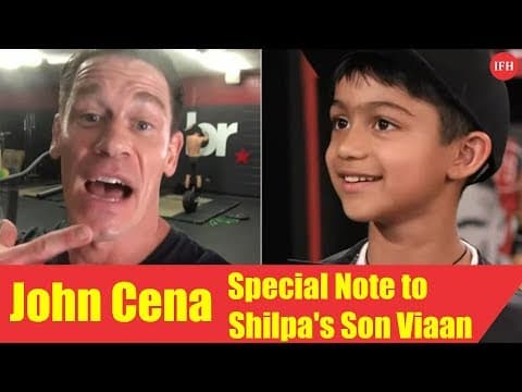 WWE Legend John's Special Note To Shilpa's Son Viaan | Indian Film History