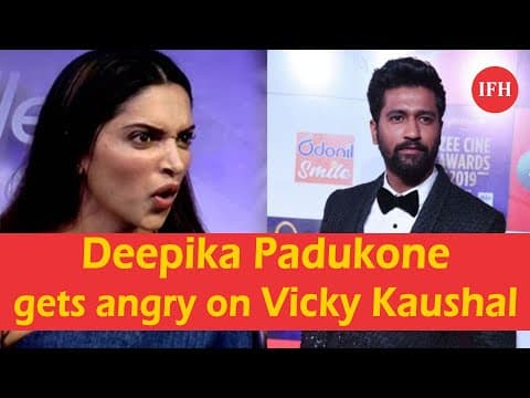 Deepika Gets Angry On Vicky Kaushal During Zee Cine Awards