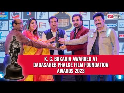 K. C. Bokadia Awarded For His Outstanding Contribution To Cinema At Dada Saheb Phalke Film Foundation Awards